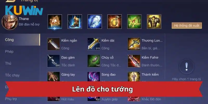 Cách lên đồ cho tướng Thane máu khủng