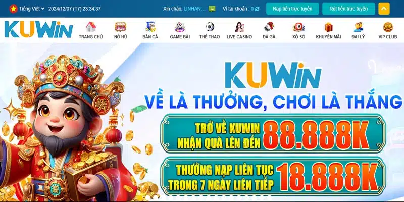 Nhiều khuyến mãi siêu hấp dẫn được triển khai tại game bài Kuwin