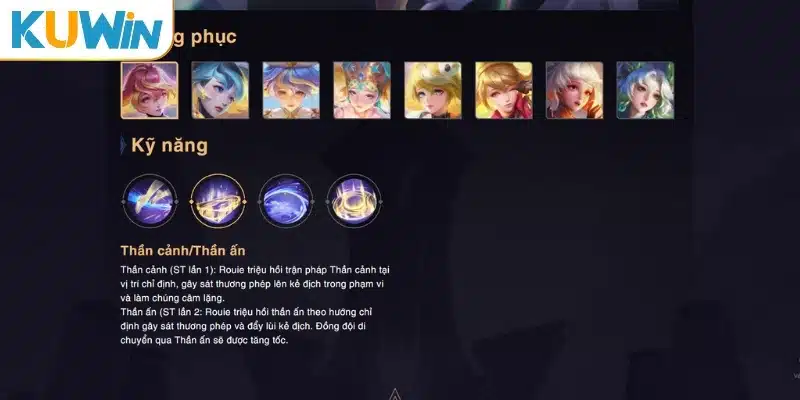 Skill của tướng Rouie trợ thủ